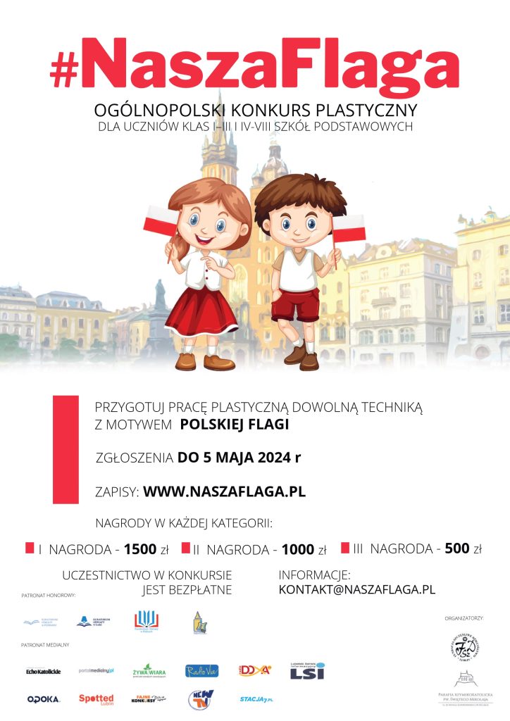 Ogólnopolski konkurs plastyczny #NaszaFlaga https://www.naszaflaga.pl/informacje-o-konkursie/