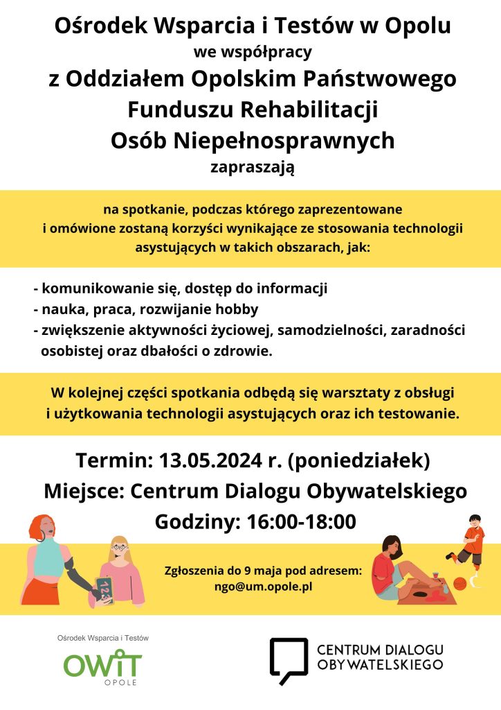 Spotkanie organizowane przez Ośrodek Wsparcia i Testów w Opolu we współpracy z Oddziałem Opolskim PFRON