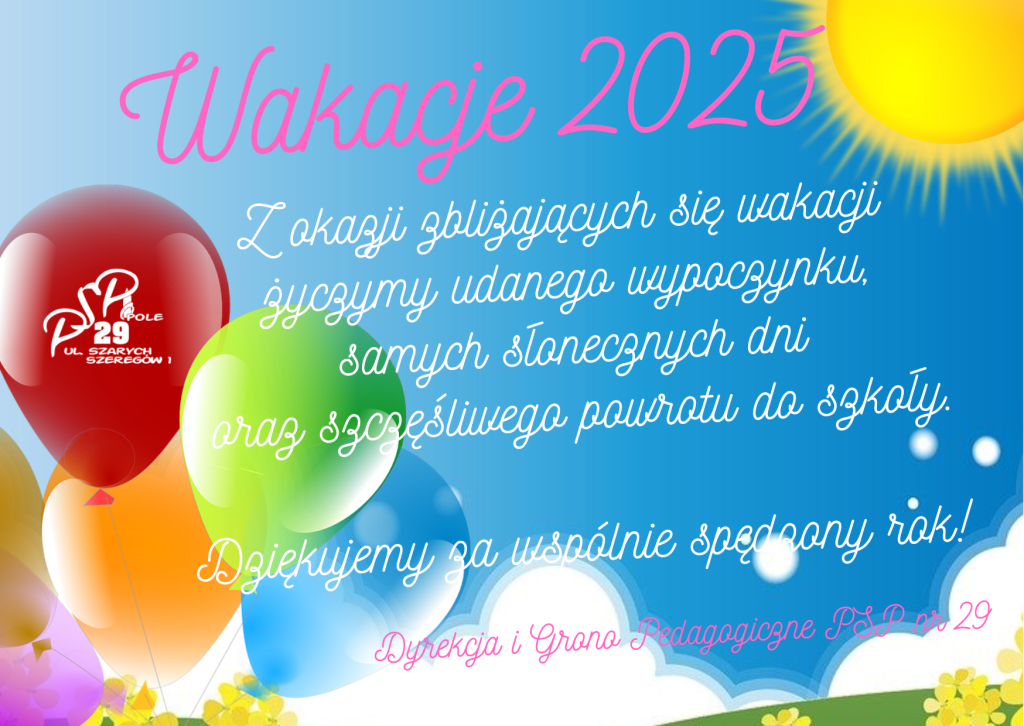 bezpiecznych wakacji!