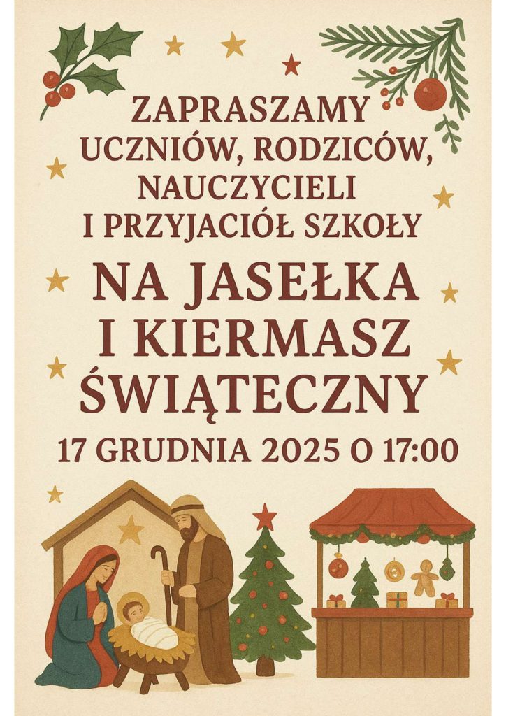 Kiermasz świąteczny 17 grudnia 2025 g. 17.00 PSP 29