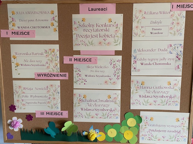 Konkurs recytatorski „Poezja jest kobietą”