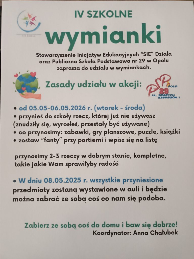 akcja wymianka 05.05-06.05 