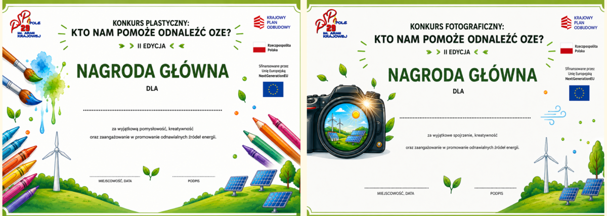 Laureaci konkursów „Kto nam pomoże odnaleźć OZE?”